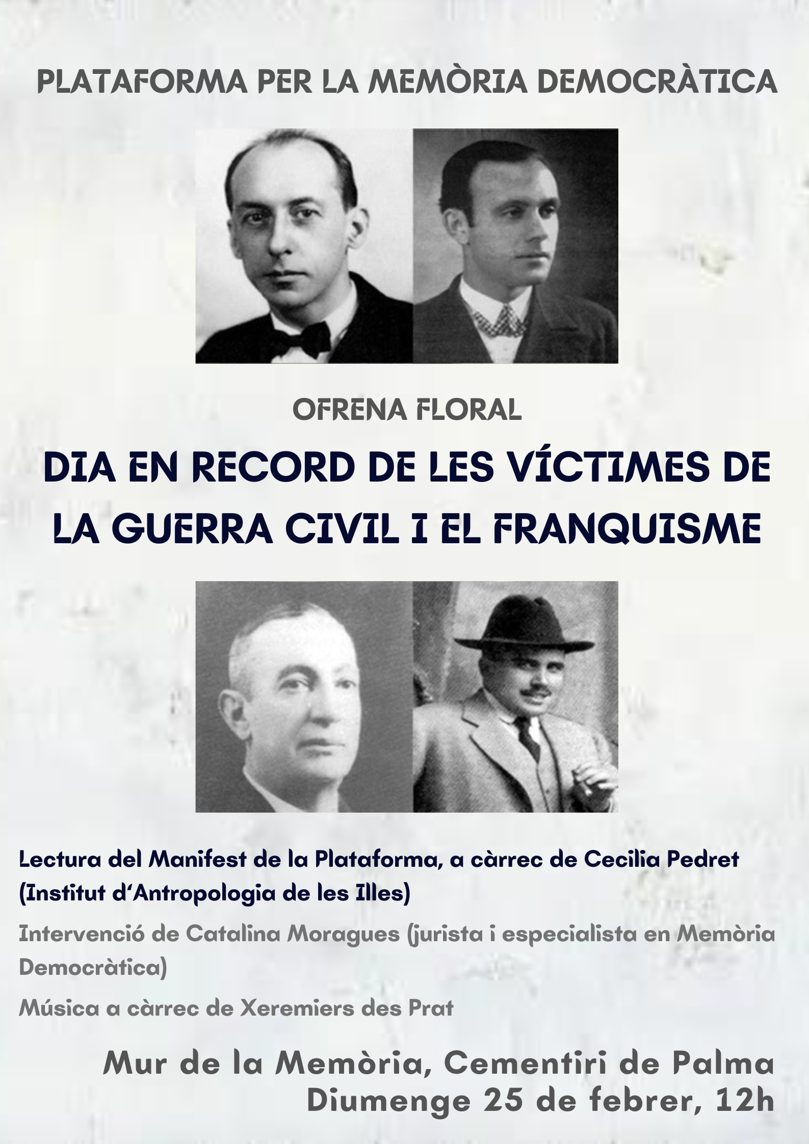Dia en record de les víctimes del franquisme 25F